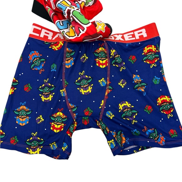 NWT Star Wars Christmas Mens Underwear Briefs Crazy Boxer Mandalorian XL Pack 2 - Picture 2 of 5